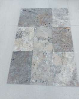 Placa travertin argintiu 40.6*61*1.2