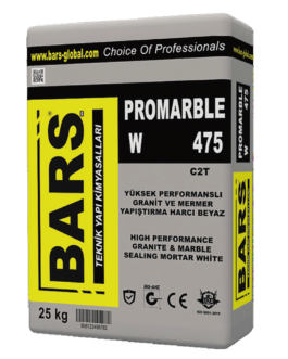 Adeziv ALB Promarble 475 w pentru piatră naturală interior/exterior