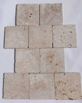 Travertin 10*10*1cm